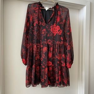 H&M Red mini oversized dress